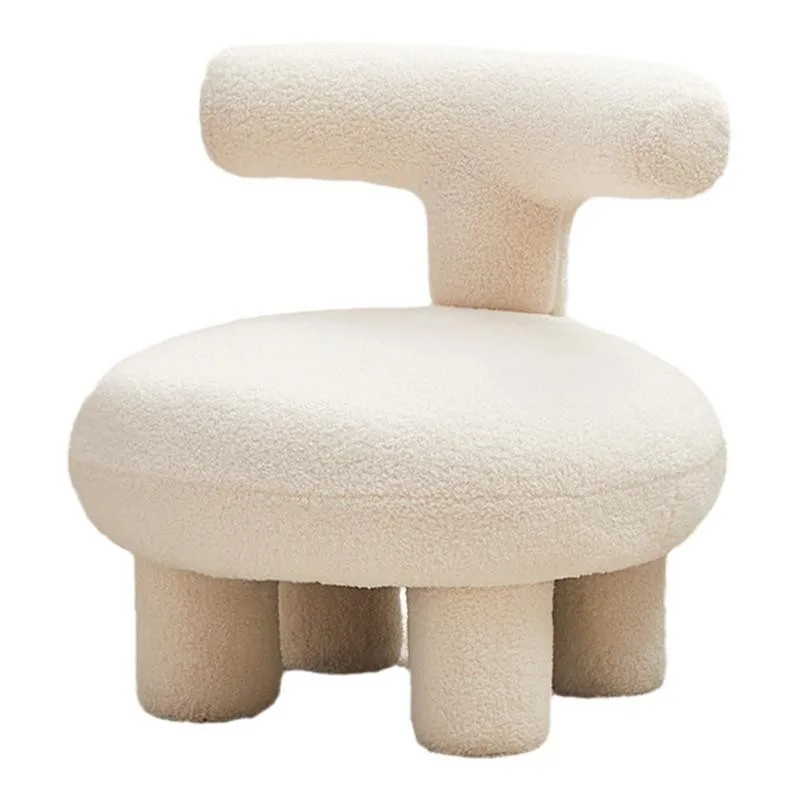 IHOME Lamb Cashmere Fabric Sofa Small Family Living Room Net Red Small Sofa Infantil Muebles Para Bebe Baby Kids Chair
