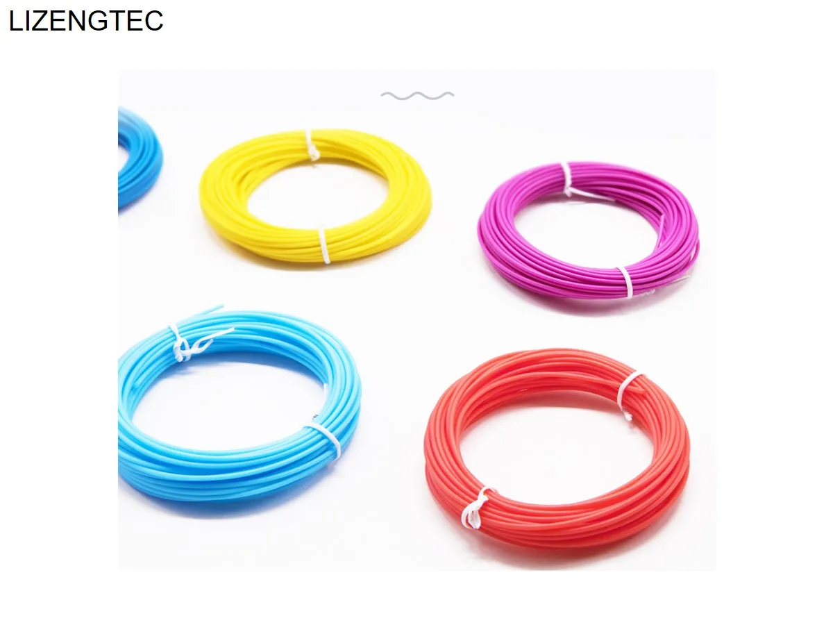 LIZENGTEC Non toxic Low Temperature PCL Filament 1.75mm 5 Rolls 10M per Roll Color Random Delivery for 3D Printer Pen ,