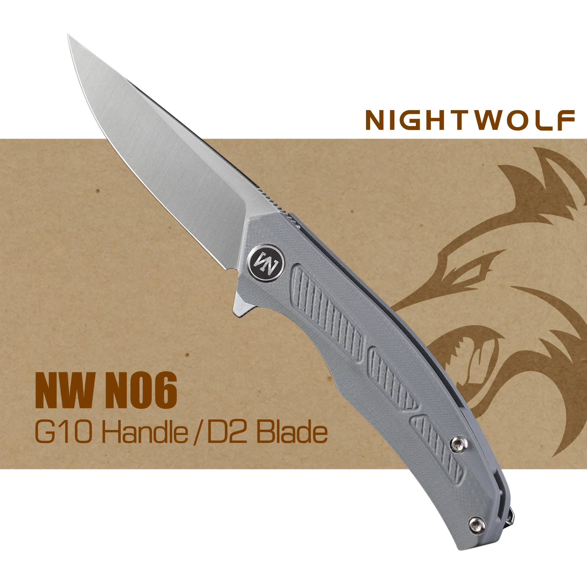 Pocket Folding Knife Portability EDC Self Defense Hunting Survival Camping Tactical G10 Handle D2 Blade