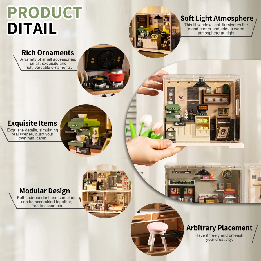 Artisan Miniature House Kit - Intricate 3D Puzzle with Elegant Furniture Decor, Perfect