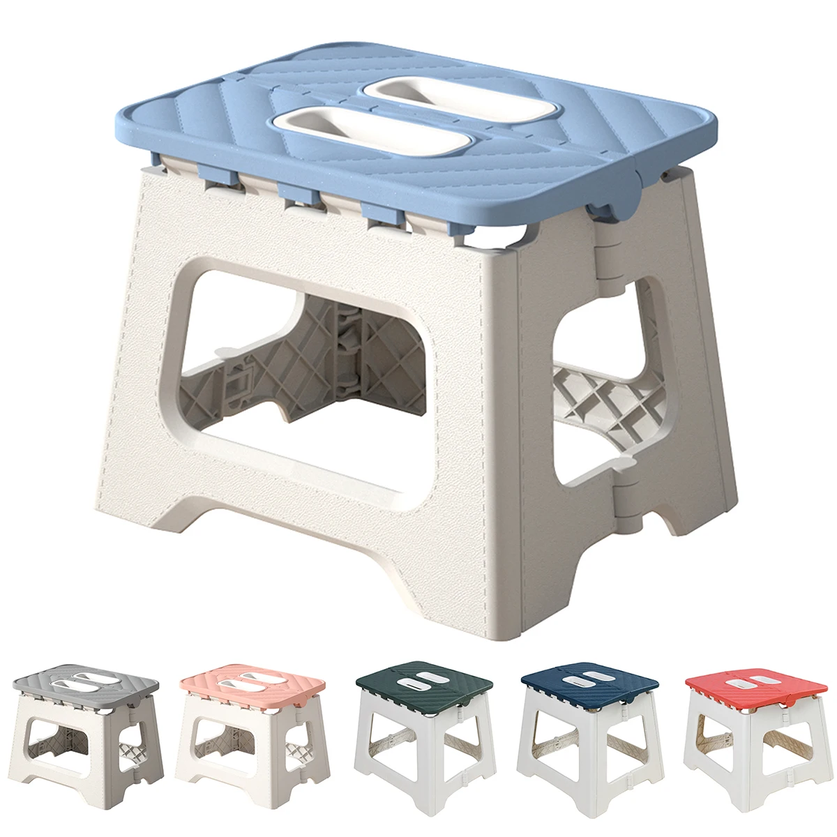 Outdoor Folding Stool Portable Household Plastic Small Stool for Outdoor Fishing Camping Stall Children Small Bench Gifts