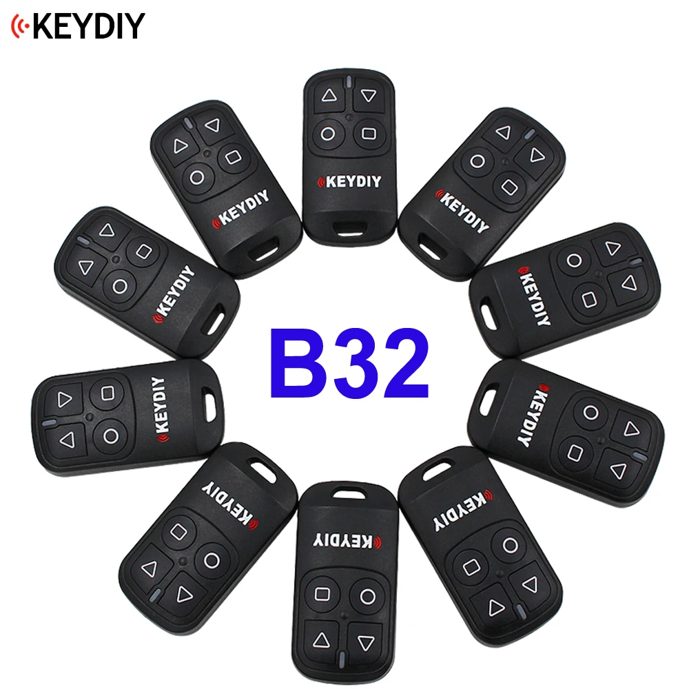 KEYDIY 5/10PCS/LOT,Original 4 Buttons General Garage Door Remote B32 ...