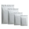 Thick 50pcs Matte Black White Smell Proof Zip Lock Plastic Bag Food Powder Package Pouch Aluminum Foil Mylar Heat Seal Zip Bags 5