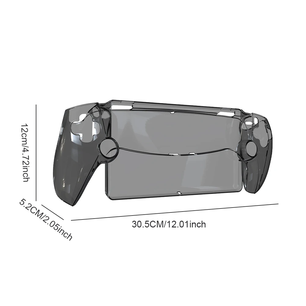 Transparent Protective Case for Playstation Portal Shockproof PC Full Protection Case Anti-Scratch Console Cover for PS5 Portal