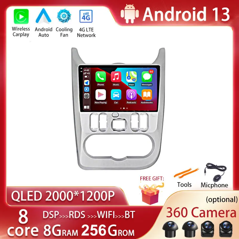 

Android 13 For Renault Logan 1 Sandero 2009 2010 2011 2012 2013 2014 2015 Car Radio Multimedia Video Player Navigation 2Din DVD
