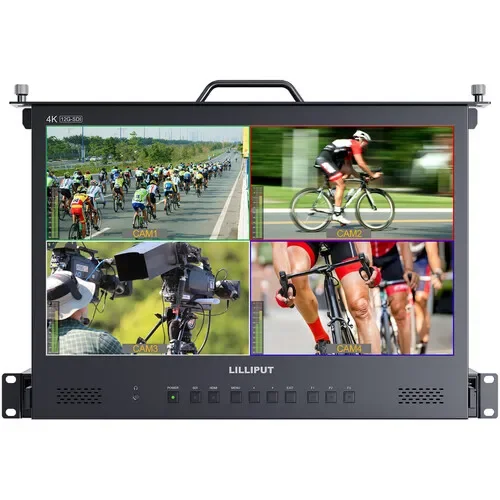 LILLIPUT RM1731S 17.3 Inch 12G 1920x1080 12G SDI 1RU Pull-out Rackmount Monitor Remote Control with HDR/3D-Lut