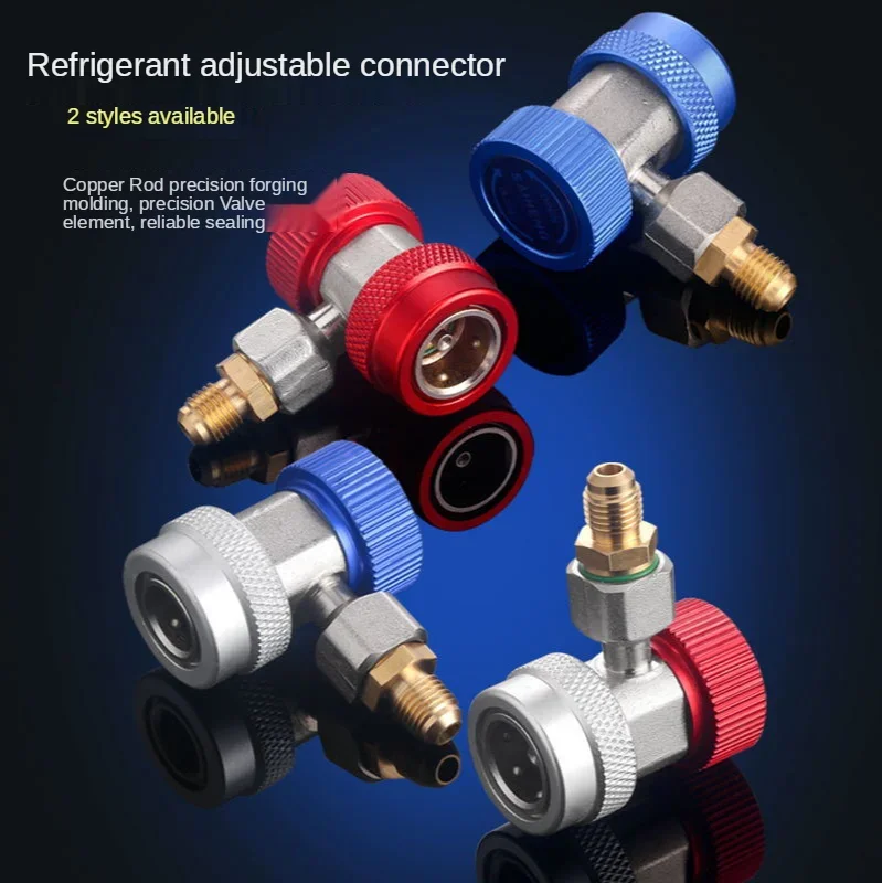 Car A/C Air Condition Quick Coupler Adapter Air Conditioning Adapter AC Compressor Adapter H/L Manifold Connector R134A Remover Tool Air Conditioning Accessories r134a/r1234yf