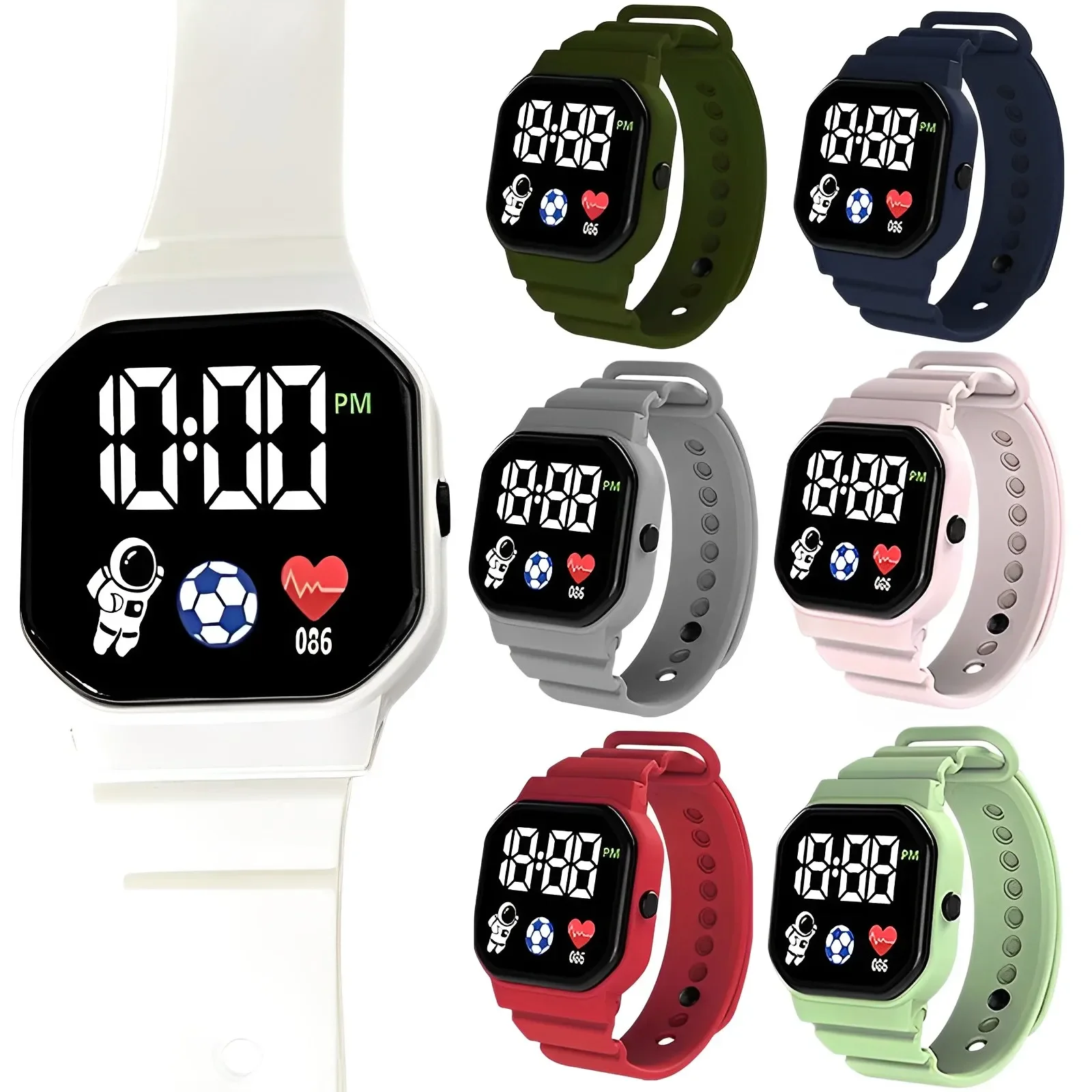

Waterproof LED Digital Watch for Kids Sports Waterproof Watches Boy Girl Children's Watch Electronic Clock Relogio Infantil Gift