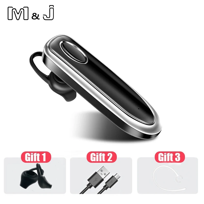 24 Hours Play Business Bluetooth Headset Car Bluetooth Earpiece Hands Free with mic ear-hook Wireless Earphone for iPhone xiaomi