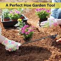Hand Weeder Tool with Long Handle Manual Weed Digger for Yard Lawn Farmhouse Gardening 2