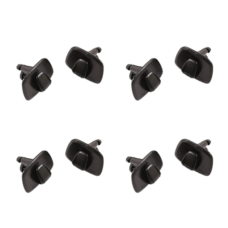 

8Pcs Car Black ABS Interior Roof Hooks Clothes Hanger Hook Trim For Volvo V90 S90 XC40 XC60 XC90 2015-2020