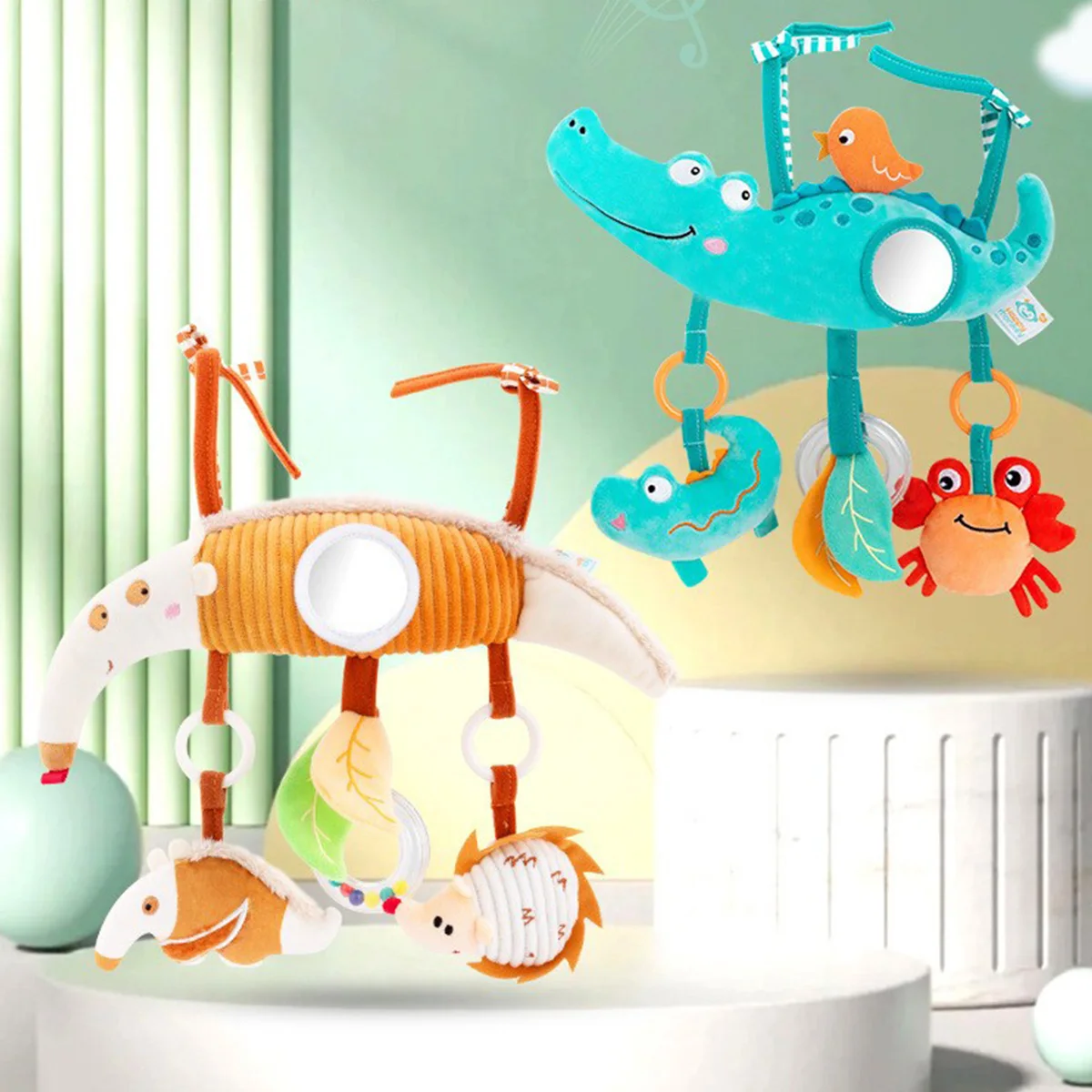 Newborn baby toys, baby stroller pendants, wind chimes, ringing bells, baby safety seats, stroller pendants, baby toys 2