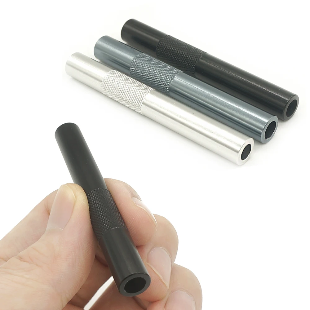 3/6/10Pcs Metall Stroh Aluminium Legierung Rohr Mit Reinigung Pinsel Gadget Für Männer Rauchen Zubehör Tabak kräuter Werkzeug Für Frauen – Detail 1