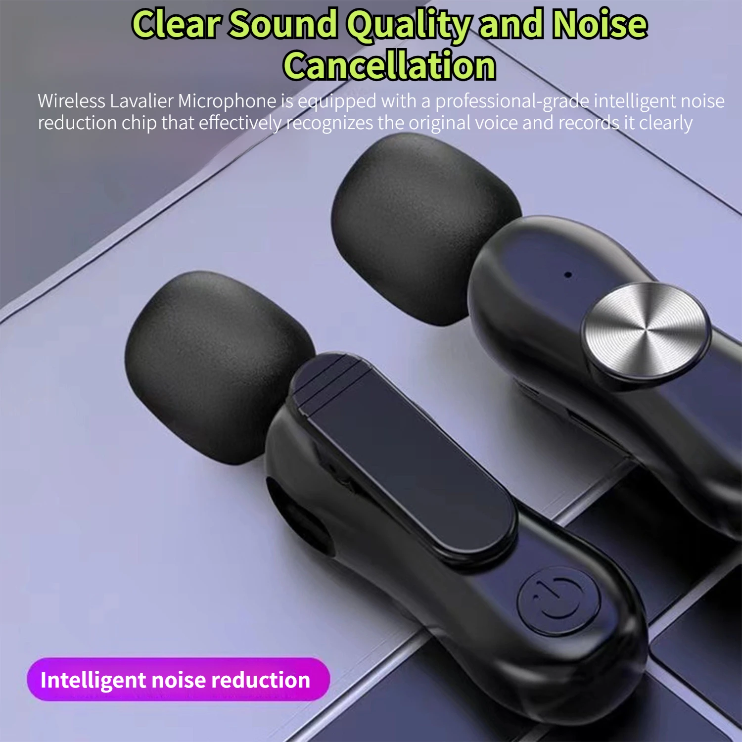 JOCEEY 무선 마이크, 아이폰, 카메라, 안드로이드, 아이패드, 미니 마이크, USB C 마이크, 2.4G 초저 델라