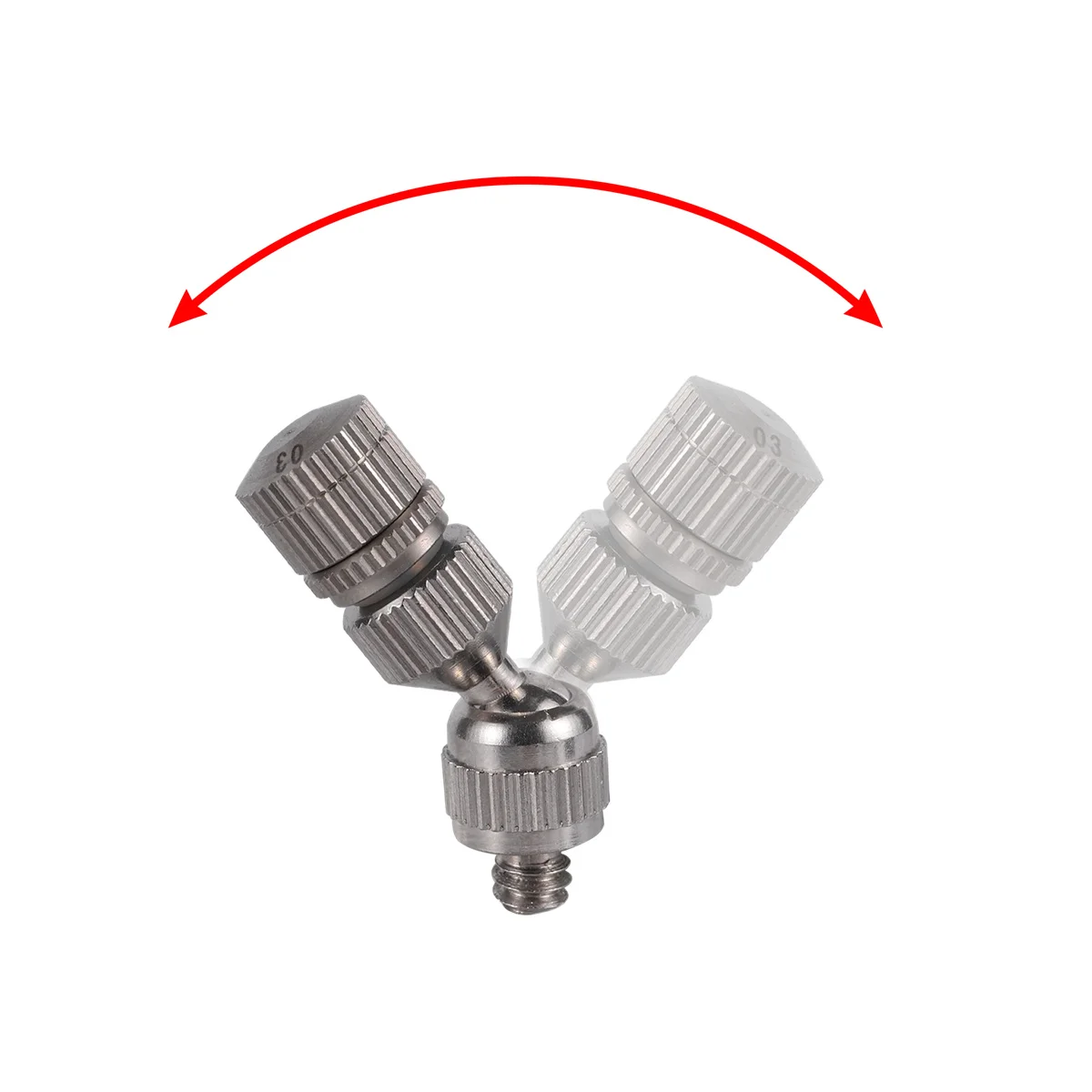 Low Pressure Misting Nozzle 3/4/5-Sites Atomizing Cooling Sprinkler 0.3/0.4/0.5/0.6mm Garden Irrigation Fogging Cooling Sprayer misting nozzles