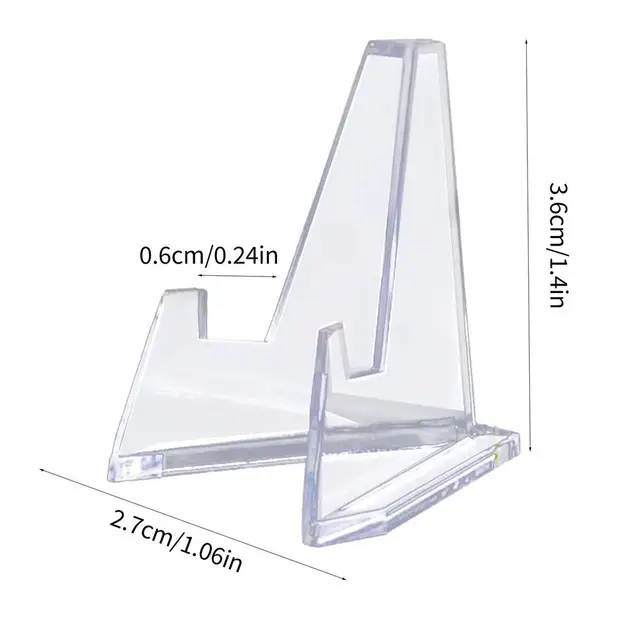 15 Cavalletti Acrilici Trasparenti - Espositori Per Monete E Foto - Foto 12
