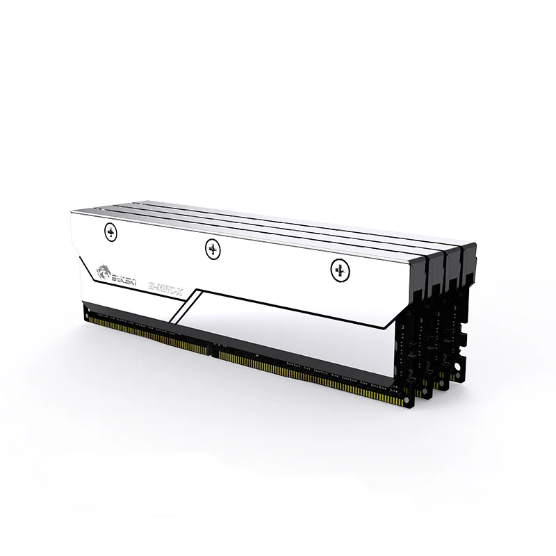 Bykski Computador Ddr5 Ram Memória t2 Vermelho Cobre Dissipação de Calor Cooler Armadura Colete Prata B-mrc-x - Imagem 4