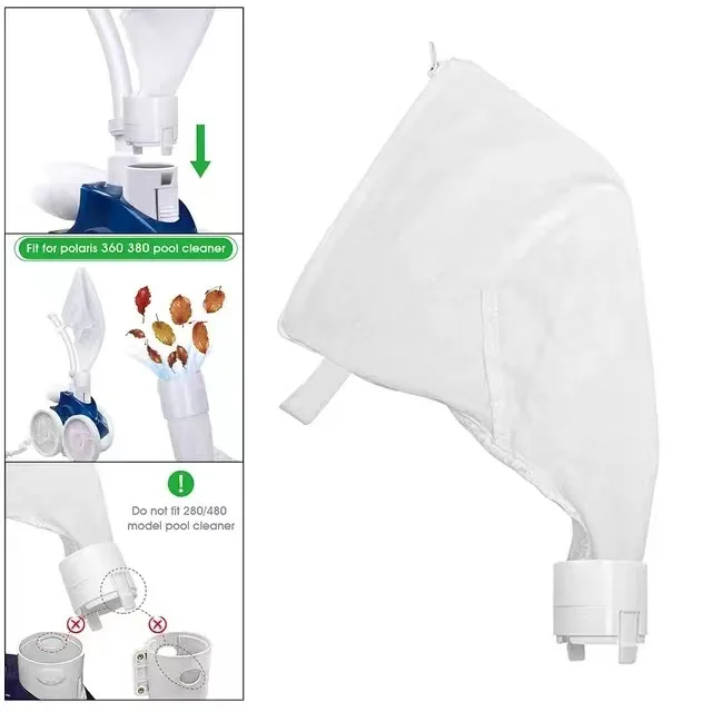 Úszómedence Tisztító Cipzár Szűrőzsák Cseréje A Polaris360*380 Medence Szűrő Alkatrészek Univerzális Szökőkút Tasak 2Pc - Image 2