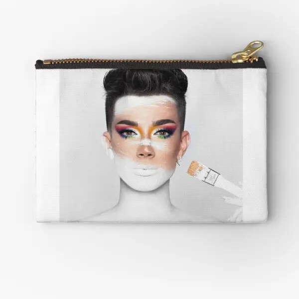 

James Charles Zipper Pouches Underwear Socks Coin Panties Women Men Cosmetic Money Wallet Packaging Bag Storage Pocket Small