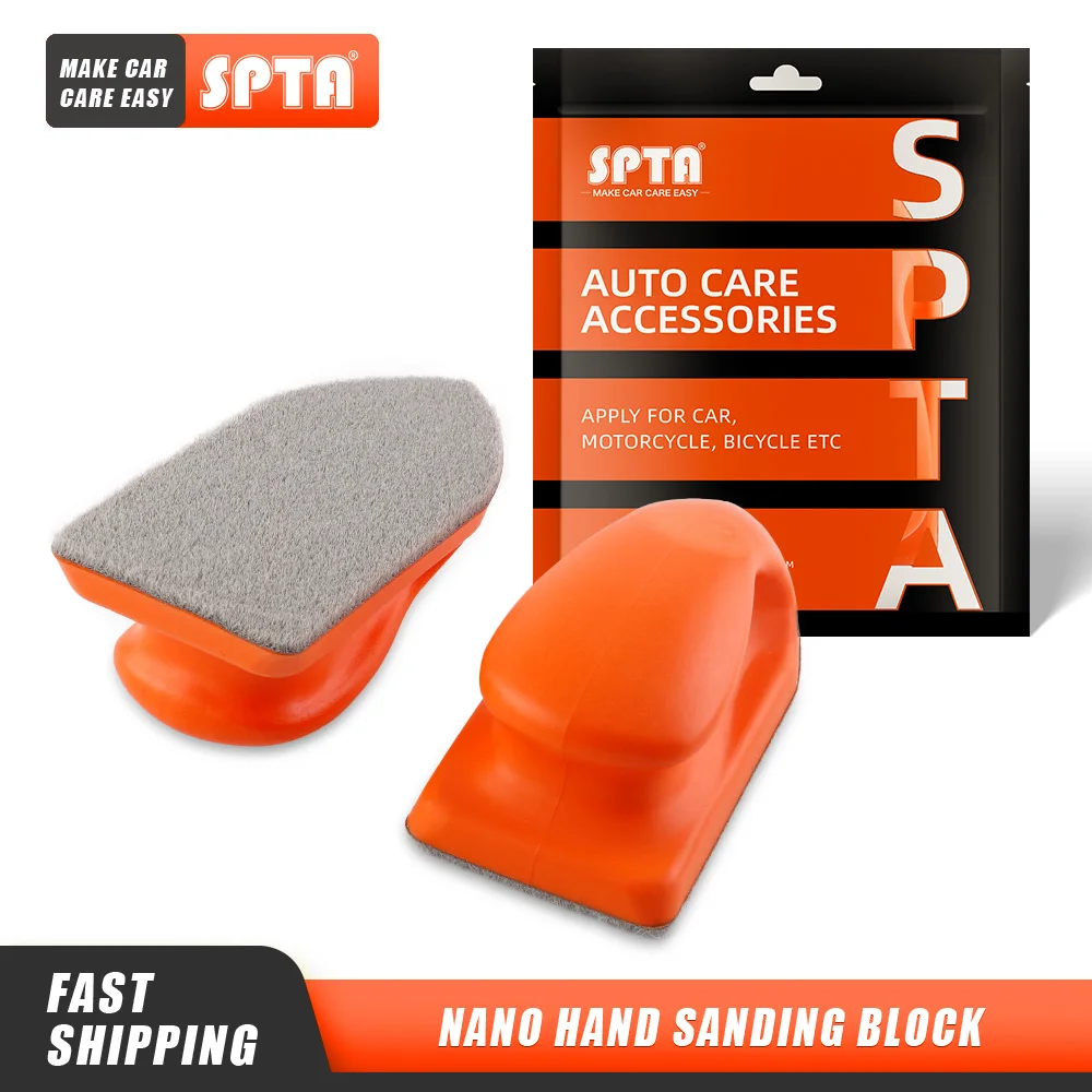 (bulk Sale) Spta Nano Hand Sanding Block Foam Pad Interior Leather