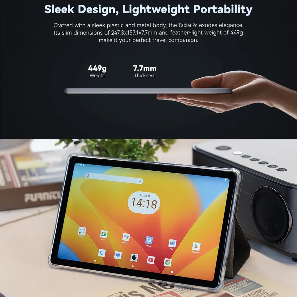 BDF Y7 Max Android 13タブレット 10.1インチHD+ 90Hzディスプレイ TÜV