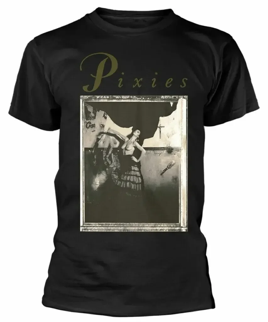 

Официальная Лицензированная Мужская черная футболка Pixies Surfer Rosa, Классическая футболка Pixies