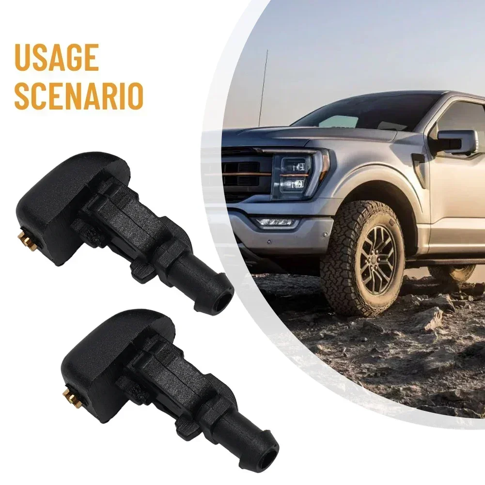 Convenient Installation Windshield Fluid Jet Nozzle for Ford F150 Flex 3W7Z17603AA Compatible with F 150 2004 2013