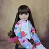 BZDOLL Lifelike 55cm 22inch Reborn Baby Girl Doll With Full Soft Silicone Body Alive Newborn Princess Toddler Bebe Birthday Gift 2