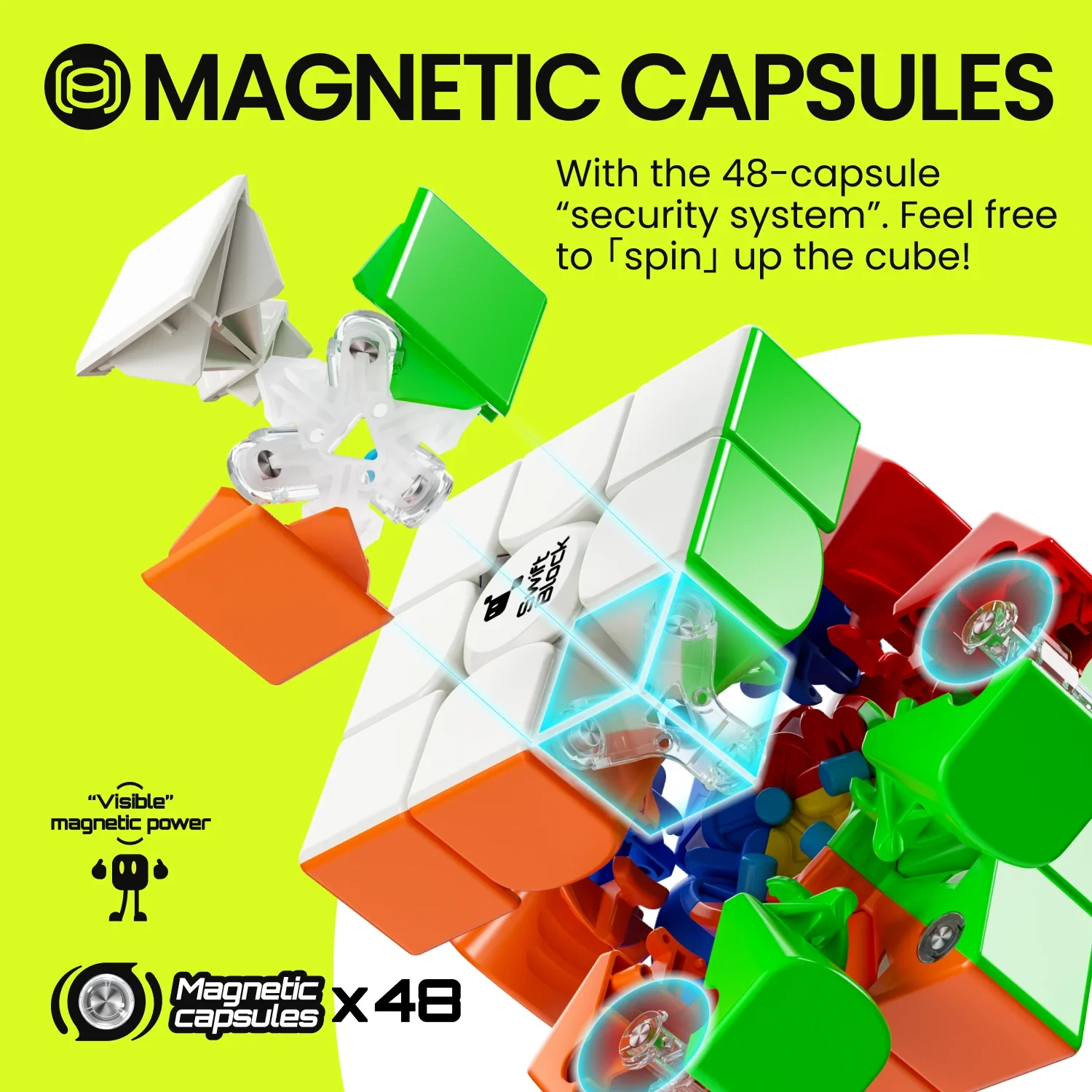 [ECube] Swift Block 3x3x3 Maglev Newly Updated Cube GAN Stickerless Speed Cube Magnetic Profession cubo GAN 355S Educational Toy 2