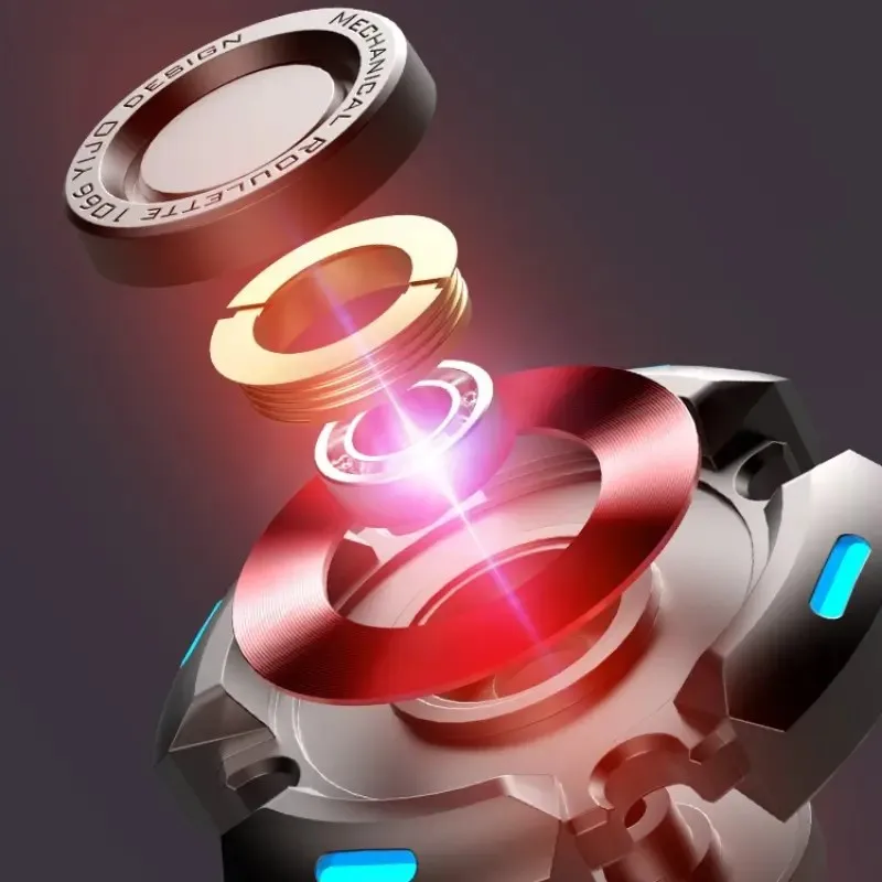 Fidget Spinners for Adults and Kids Stress Anxiety ADHD Relief Toy Metal Finger Hand Spinner Toys with Luminous Light sensory fidget toy anti stress toy fidget toy fingertip gyroscope toy finger sensory toy