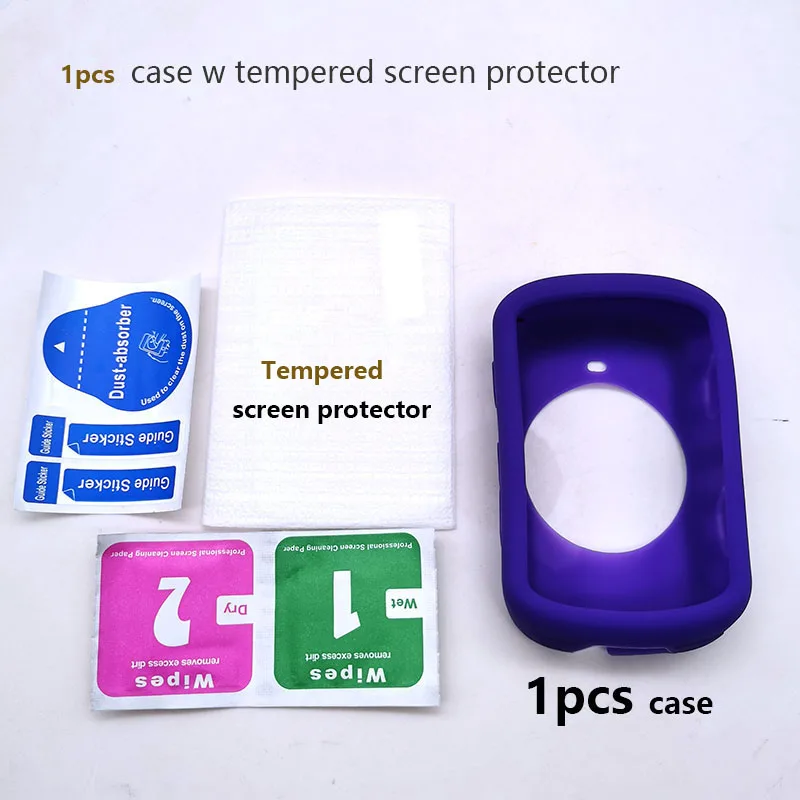 Silicone Rubber Bike Computer Protective Case with Screen Protector
