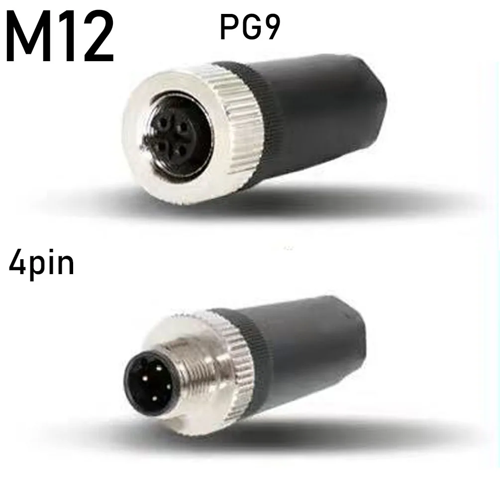 Waterproof 4-Pin Sensor Connector with Screw-Threaded Coupling