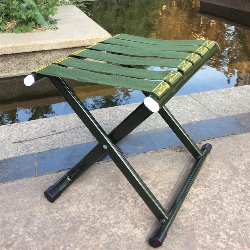 

Outdoor Folding Camping Fishing Chair Stool Subway Train Portable Stool Travel Picnic BBQ Beach Small Bench Lightweight Stool