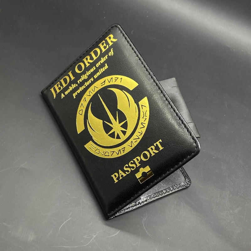 Passport Cover Jedi Order Symbol Logo Case for Passports Pu Leather Fashion Movie Travel Wallet Men Women