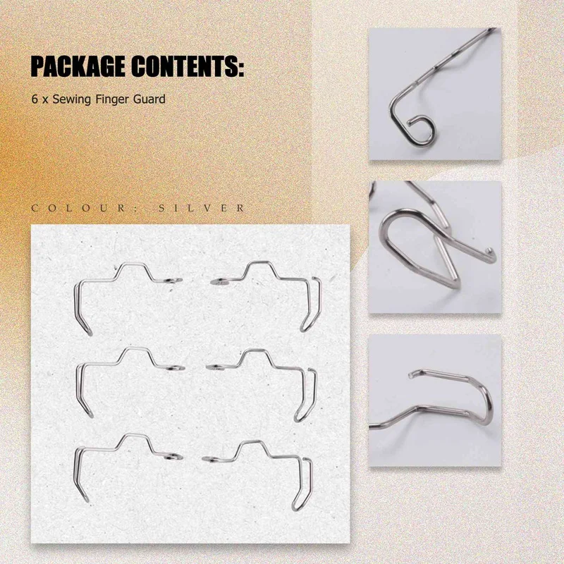 6 Pcs Sewing Machine Finger Guard, Safety Needle Finger Guard Can Prevent The User's Hand From Being Injured
