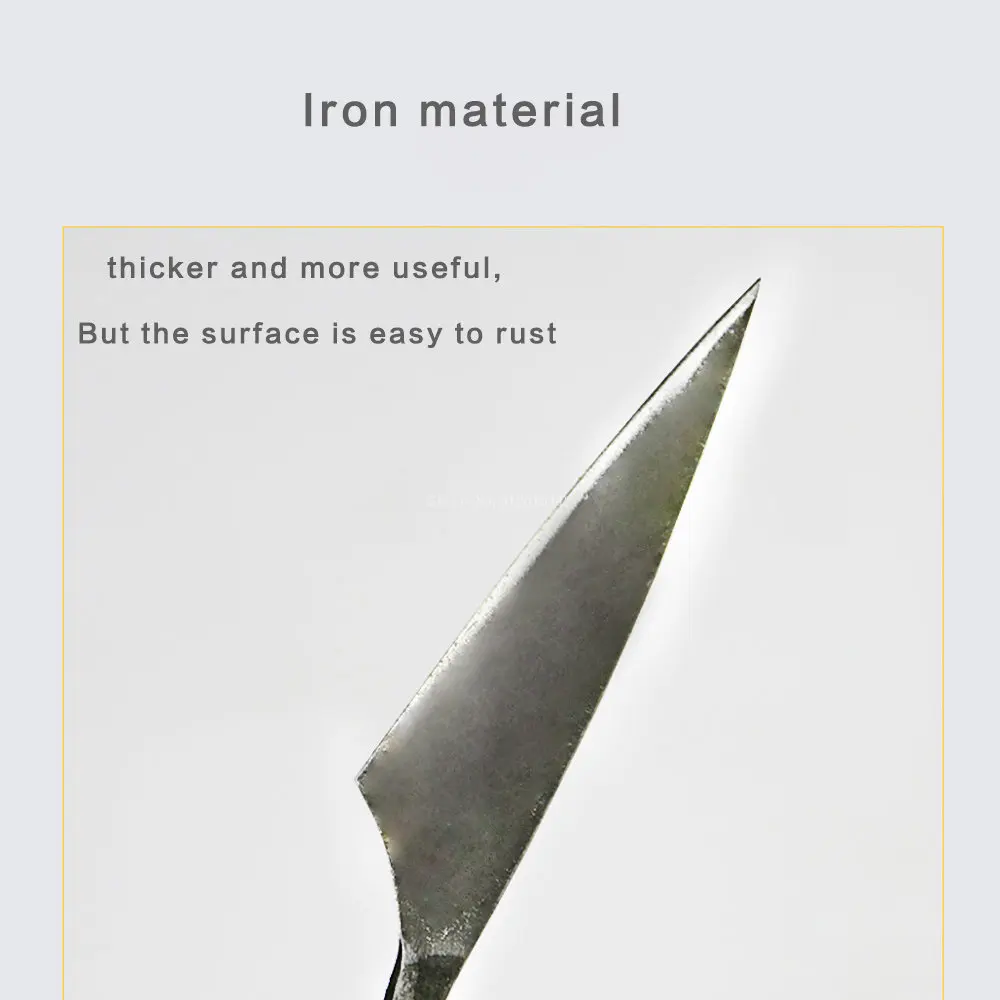 Pottery traditional iron clay carving knife mud board cutting knife stainless steel mud cutting polymer clay making tools