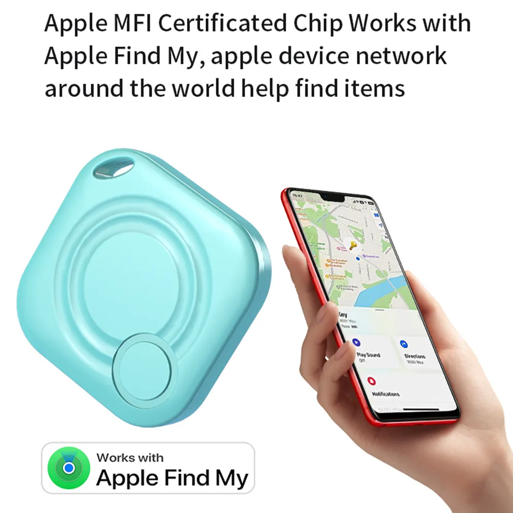 AiYaTo Bluetooth Locator Key Finder Waterproof Global Network Smart AirTag Tracker For IOS System Work With Apple Find My