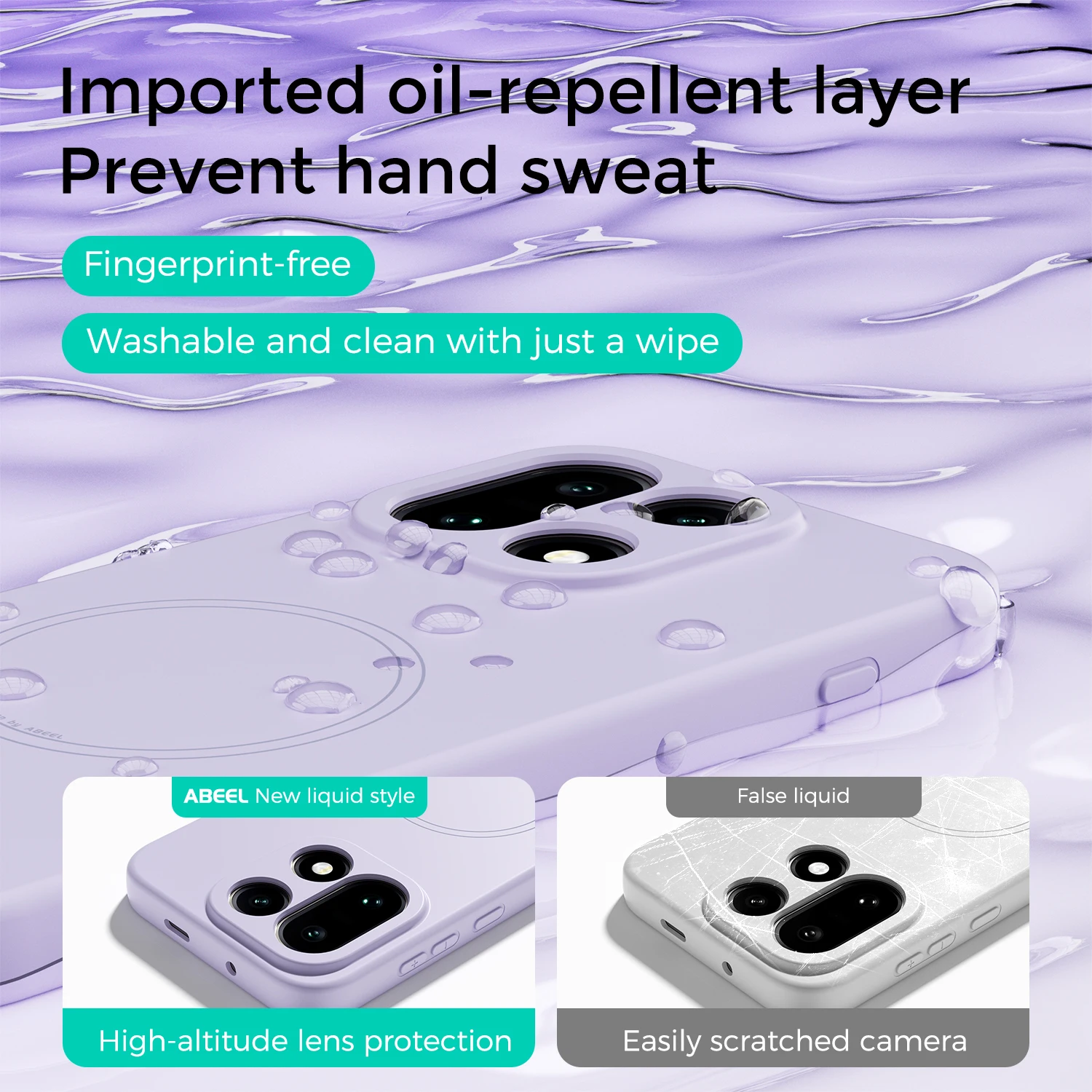 Magnetic Skin-Feel Liquid Silicone Drop-Proof Shockproof Phone Case