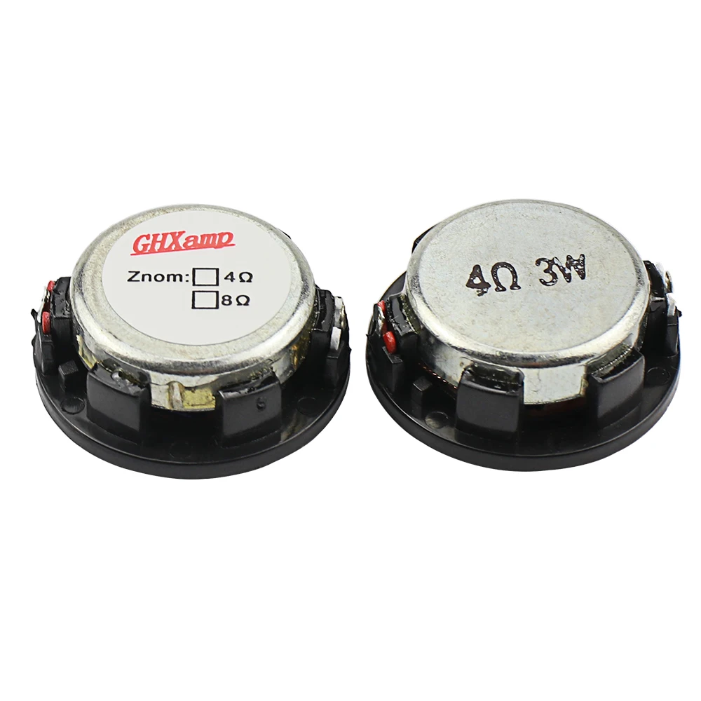 Ghxamp 미니 스피커 34mm 휴대용 풀레인지 스피커 4ohm 3w 초박형 네오디뮴 2019 폼 엣지 Diy 2pcs