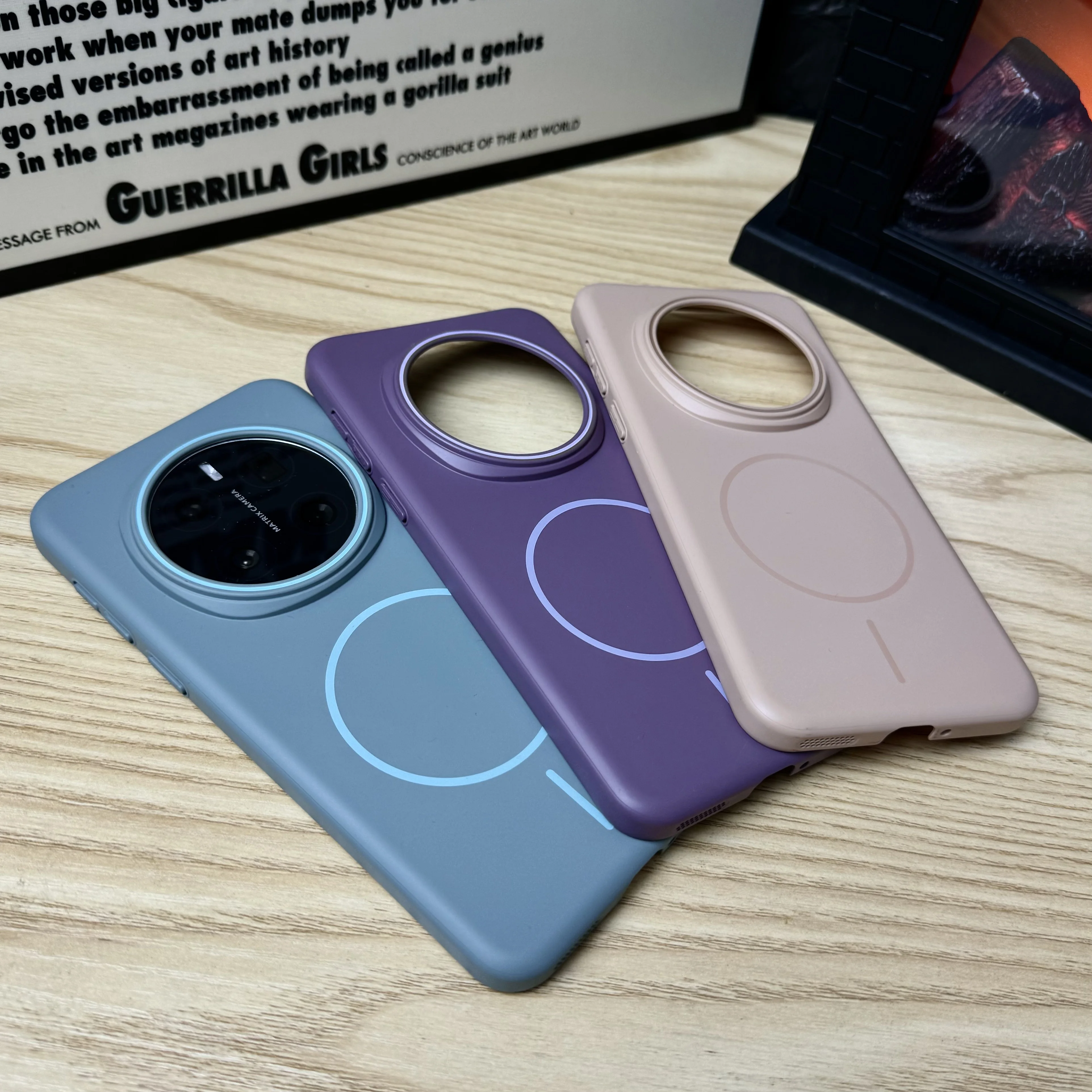 Enhanced Magnetic Ultra-Thin Matte Case for Wireless Charging - Colorful Hard PC Finish