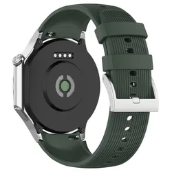 Premium Silicone Replacement Strap for Smartwatches - Versatile and Stylish Bracelet Accessory (Dark Green)