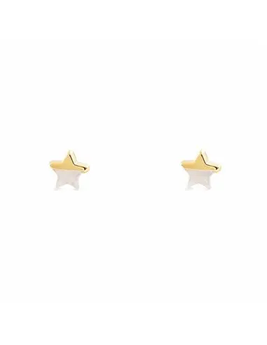 Pendientes Detalles Nacar Pendientes De Flor Con Nácar Y Circonitas Para Bebé O Niña - Estuche Regalo, Certificado, Mondepetit Joyería Infantil Regalo