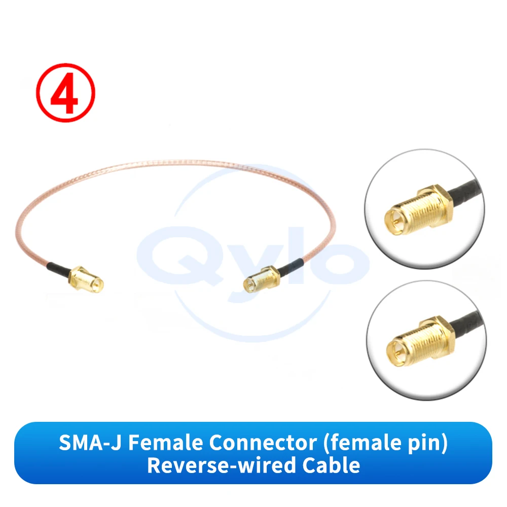 SMA-Radiofrequenzkabel SMA-Patchkabel SMA-J Stecker/Buchse Adapterkabel RG316 versilbertes Zuführungskabel – K (1 Stück) – Detail 9