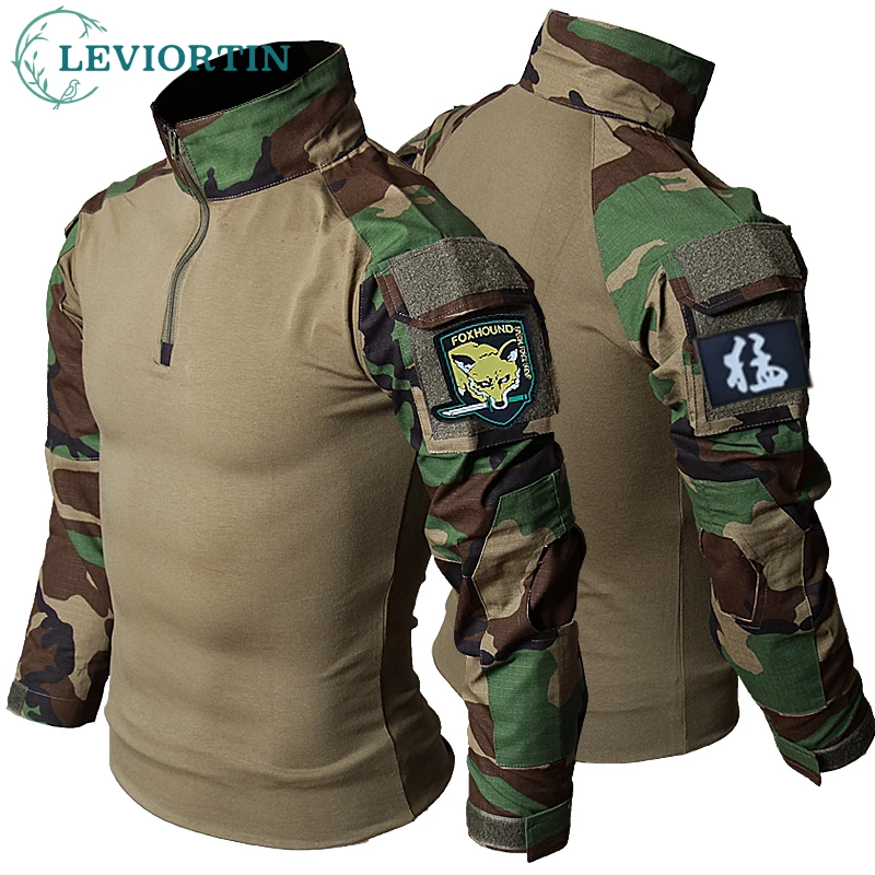 New Men's Frog Suit Airsoft Outdoor Clothes Paintball SWAT Assault Uniform Shirts and Pants for Men 5