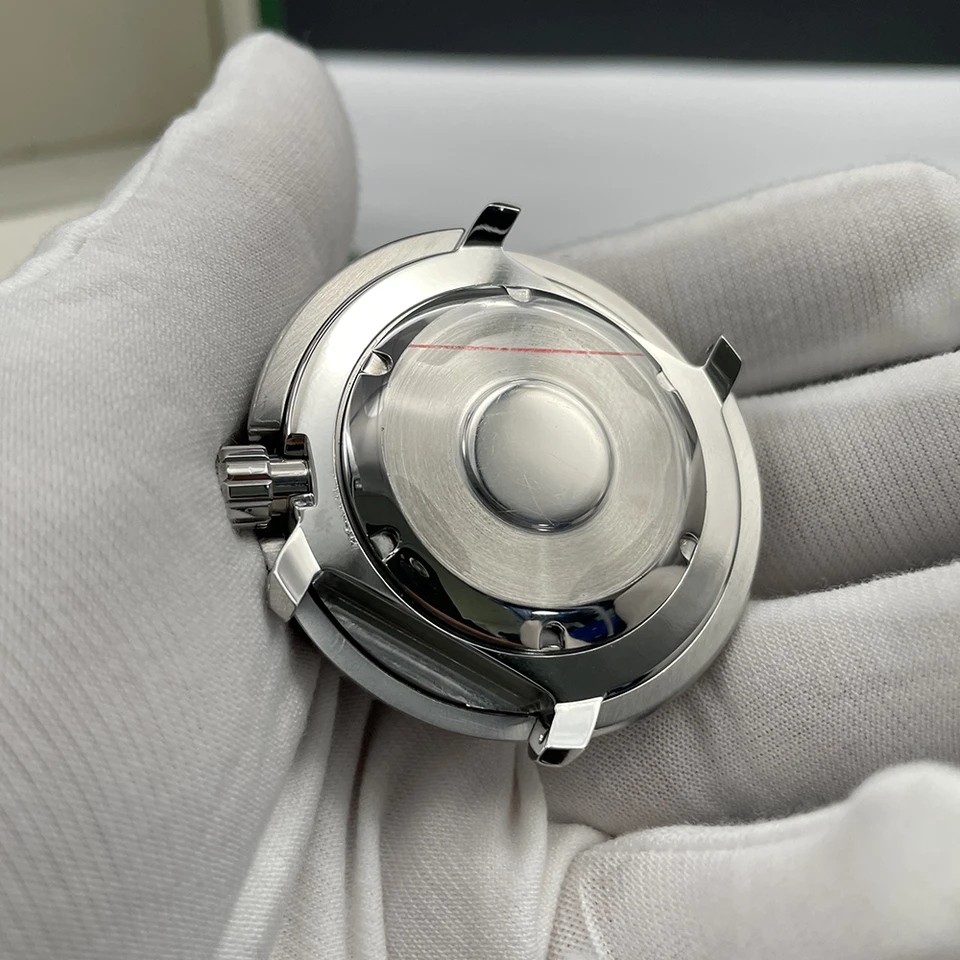 Cassa Orologio Tuna Baby Mod 43,3 Mm In Acciaio 316L Con Vetro Zaffiro Per Seiko NH35/NH36