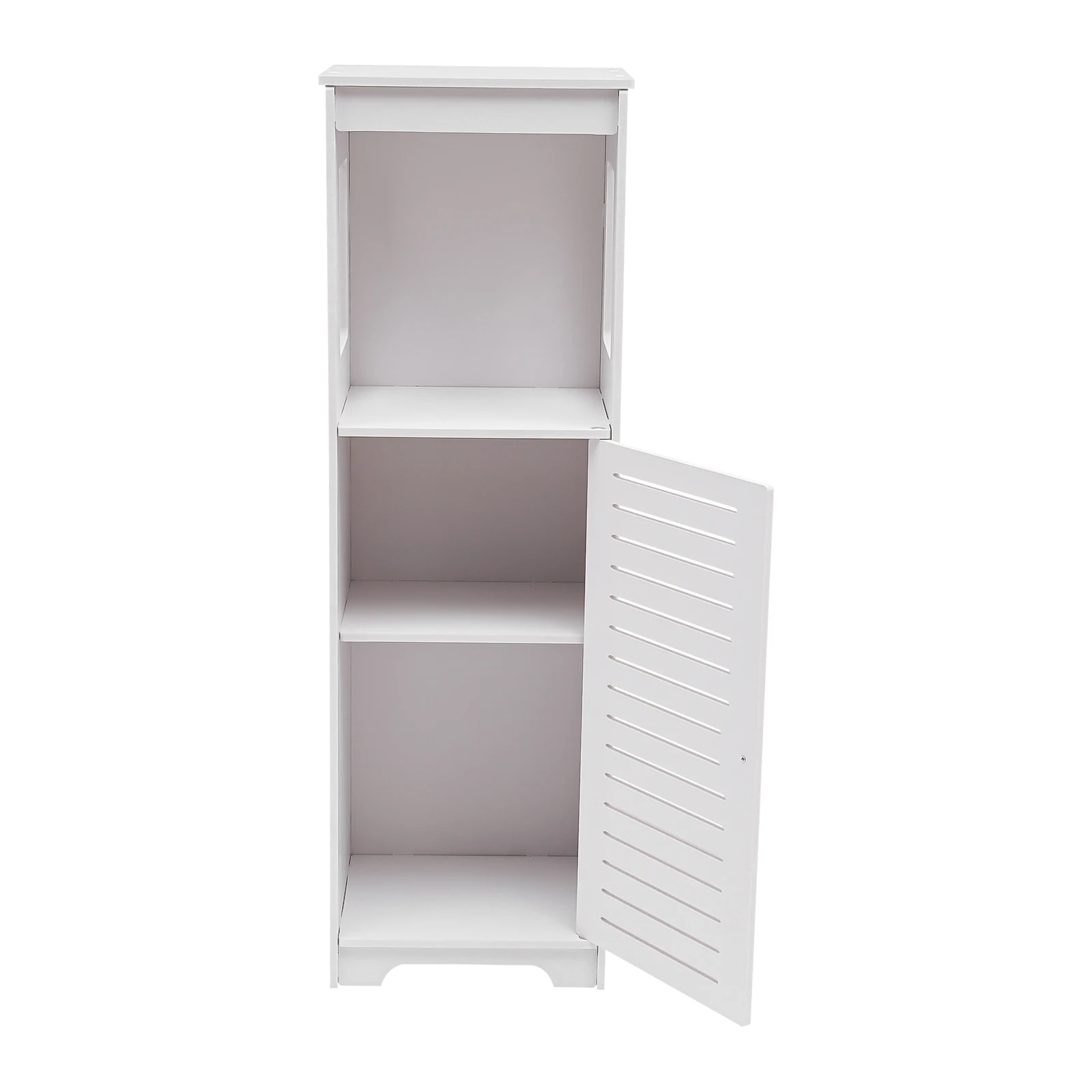 Toiletten-Aufbewahrungseinheit, kleiner Badezimmerschrank, großes Fassungsvermögen, mit Tür, 3 Schränken, geeignet für Badezimmer, Büro, Wohnzimmer – Detail 6