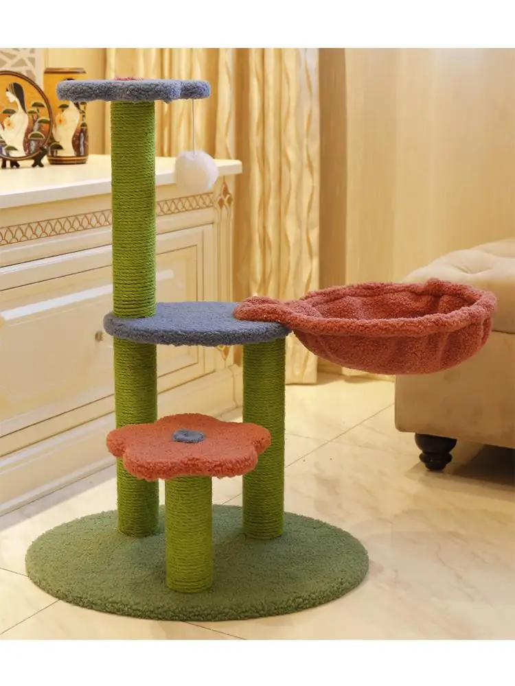 

Flower Cat Climbing Frame Cactus Cat Litter Cat Tree One Scratching Post Cat Tree Vertical Cat Jumping Platform