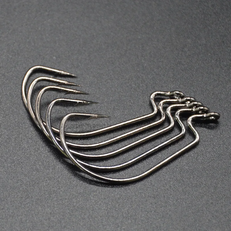 Carbon Steel Fishing Soft Worm Hooks Fishing Hooks Worm Hook