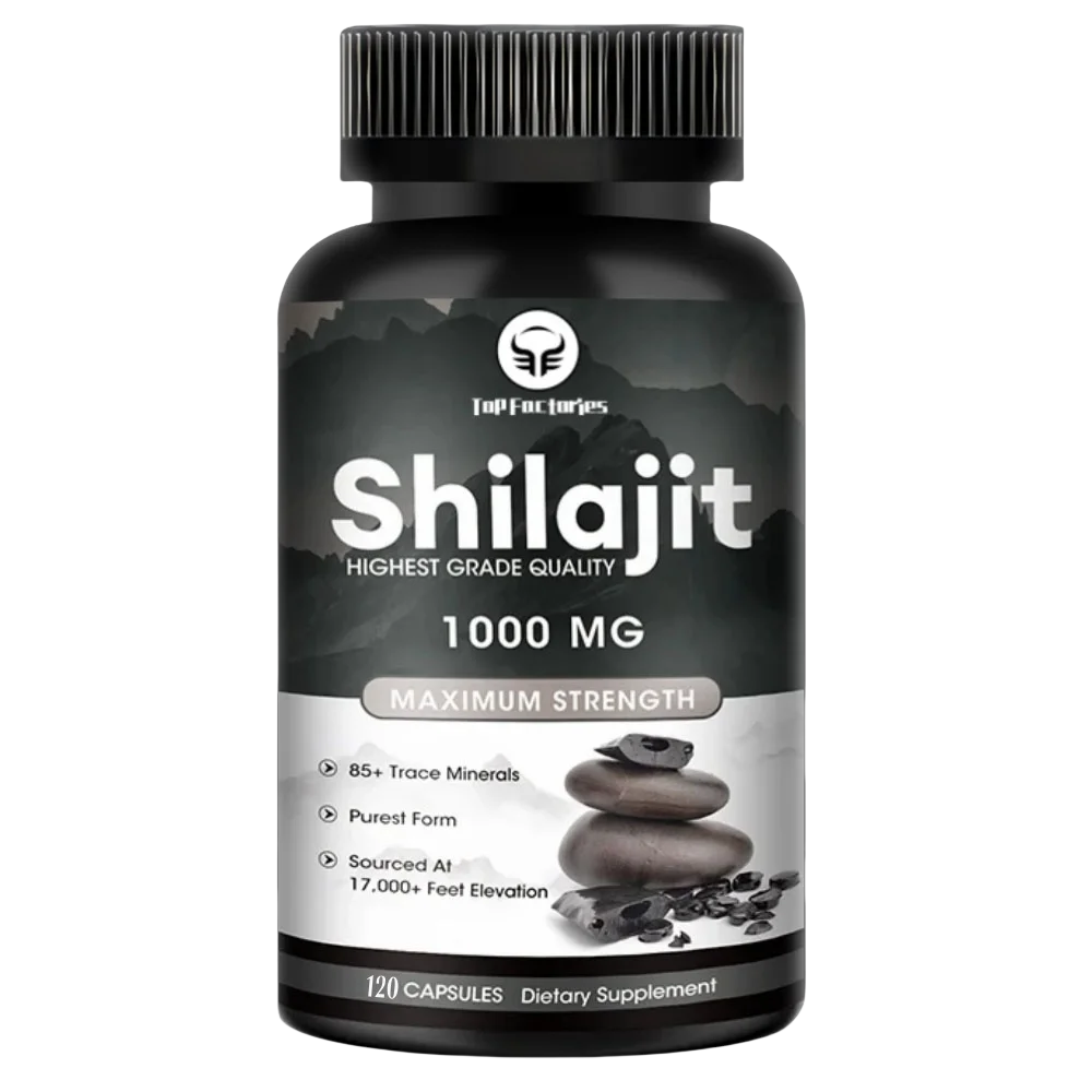 Pure Himalaya Shilajit 1000mg High Efficiency Organic Capsules, 90 Capsules Containing Fulvic Acid And Trace Minerals