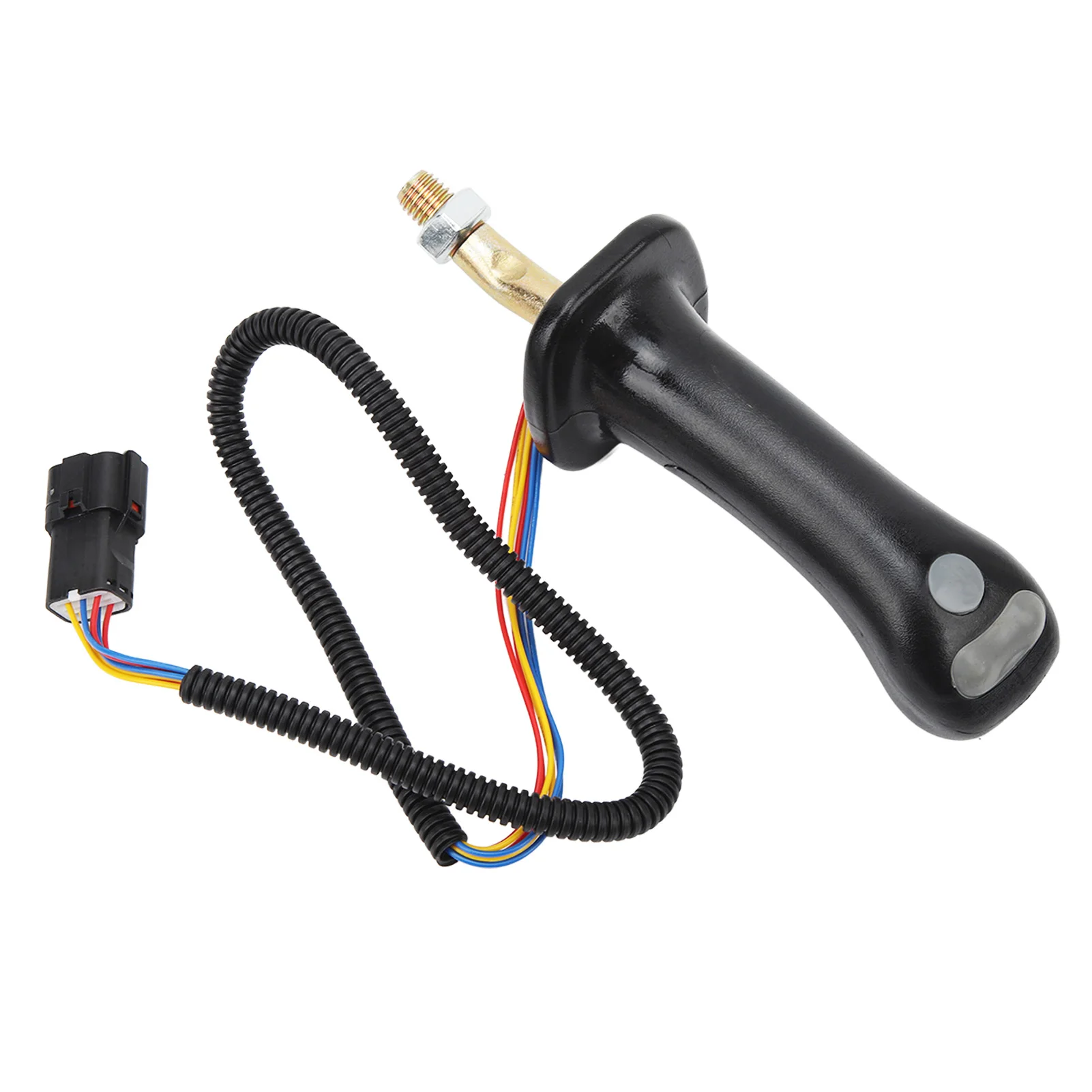 2Pcs 3 Button Excavator Joystick Handles 6 Pin Aluminum Alloy Excavator Joystick Lever for Doosan DH DX150 215 225 300 370‑9C